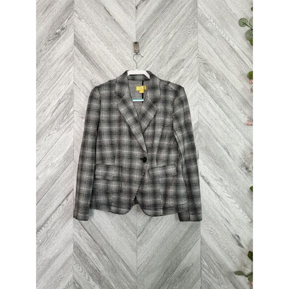 Anthropologie Maeve Plaid Blazer Size Small - Picture 5 of 10
